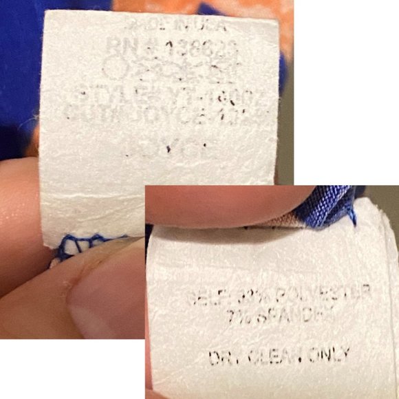 Joyce Gator orange blue UF dress sz L - Picture 9 of 9